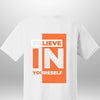 Red "Believe In Yourself" Luxe T-Shirt - Luxe Custom Designer