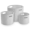 Canvas storage tubs