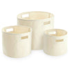 Canvas storage tubs