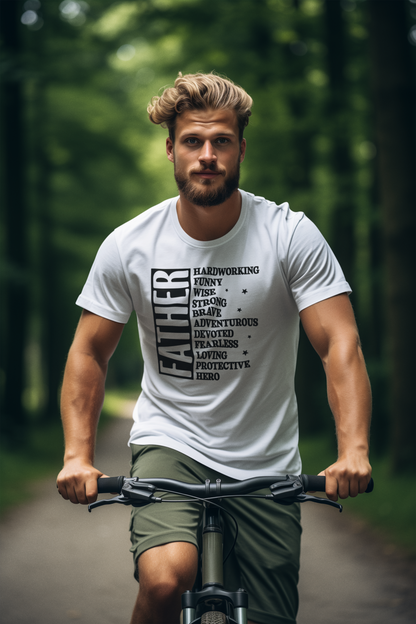 Father T-Shirt, Hard working - Funny - Wise - Luxe Custom Designer