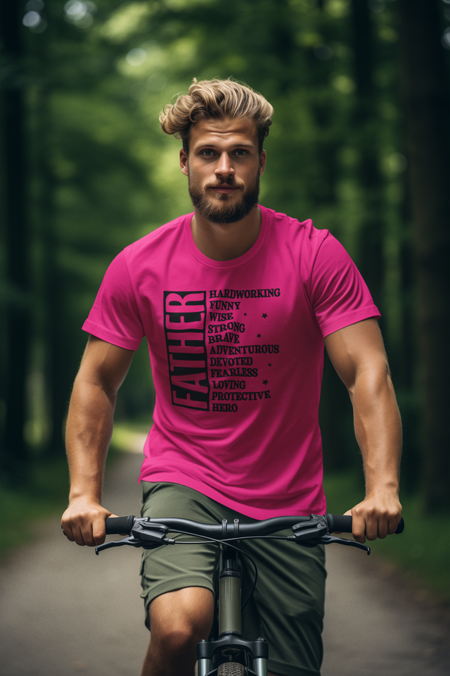 Father T-Shirt, Hard working - Funny - Wise - Luxe Custom Designer