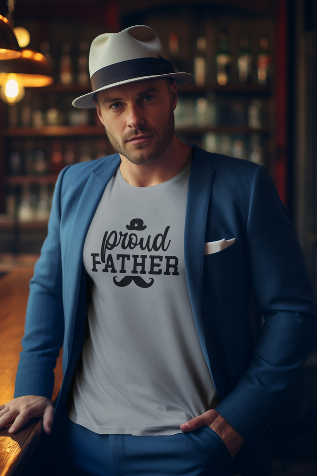Proud Father T-Shirt - Luxe Custom Designer