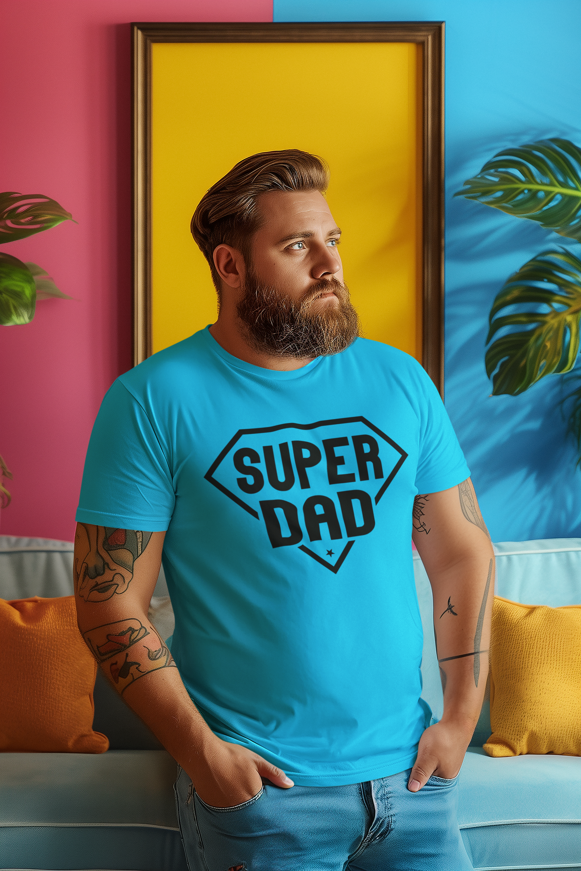 Super Dad T-Shirt - Luxe Custom Designer