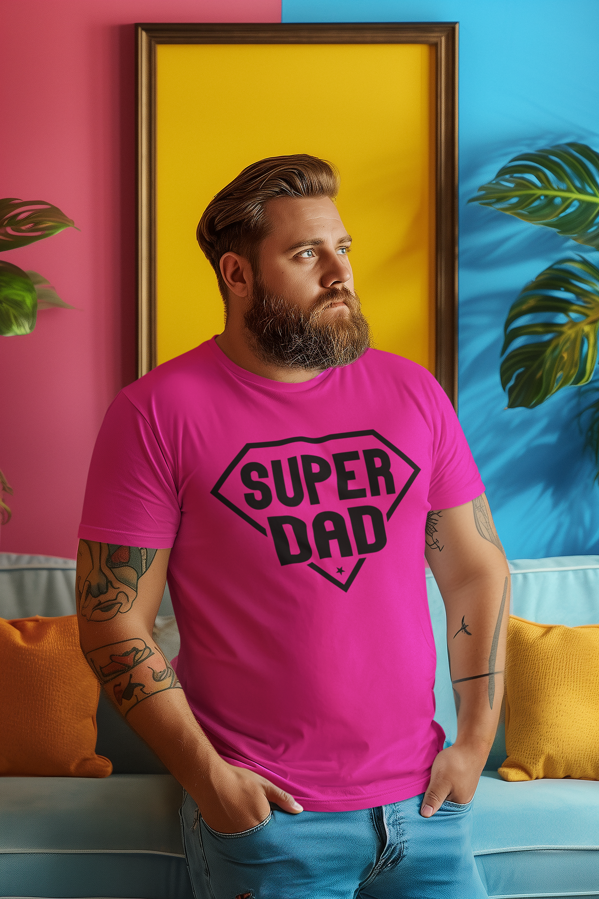 Super Dad T-Shirt - Luxe Custom Designer