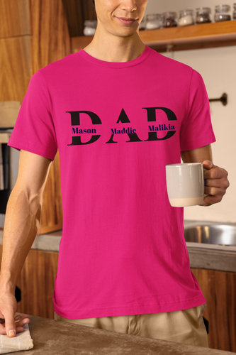 Dad Top With custom names - Luxe Custom Designer