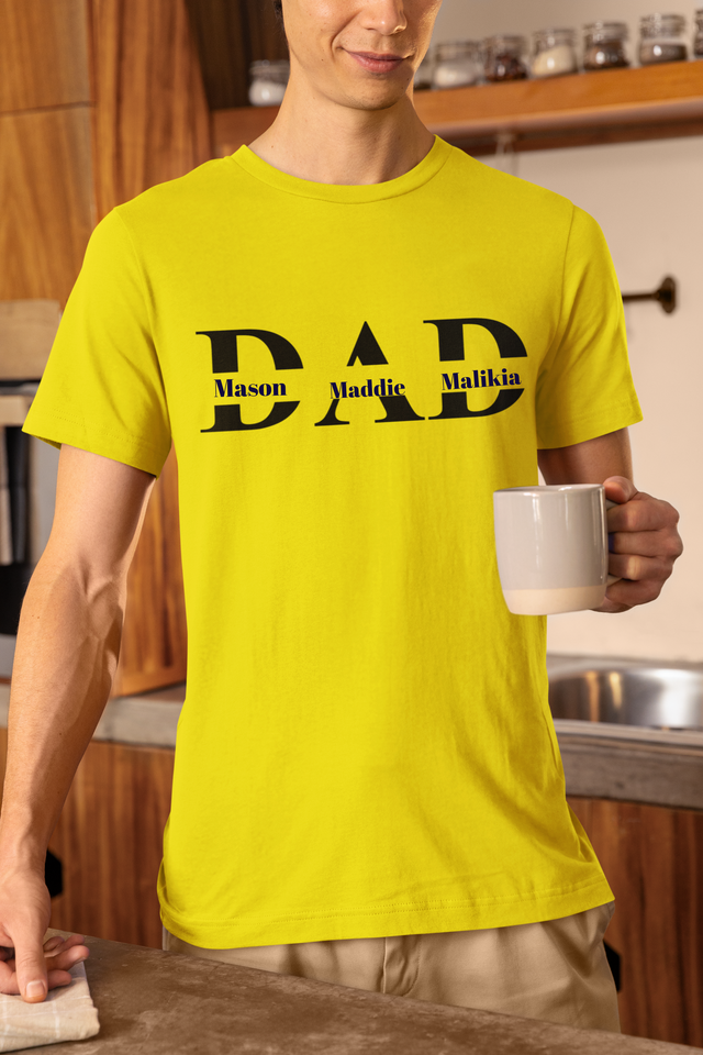 Dad Top With custom names - Luxe Custom Designer