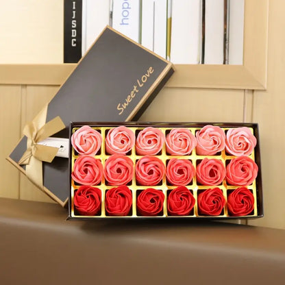 18 Piece Rose Soap Box - Luxe-Custom-Designer