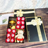 12 Rose Soap box with Teddy and Foil Rose - Luxe Custom Designer