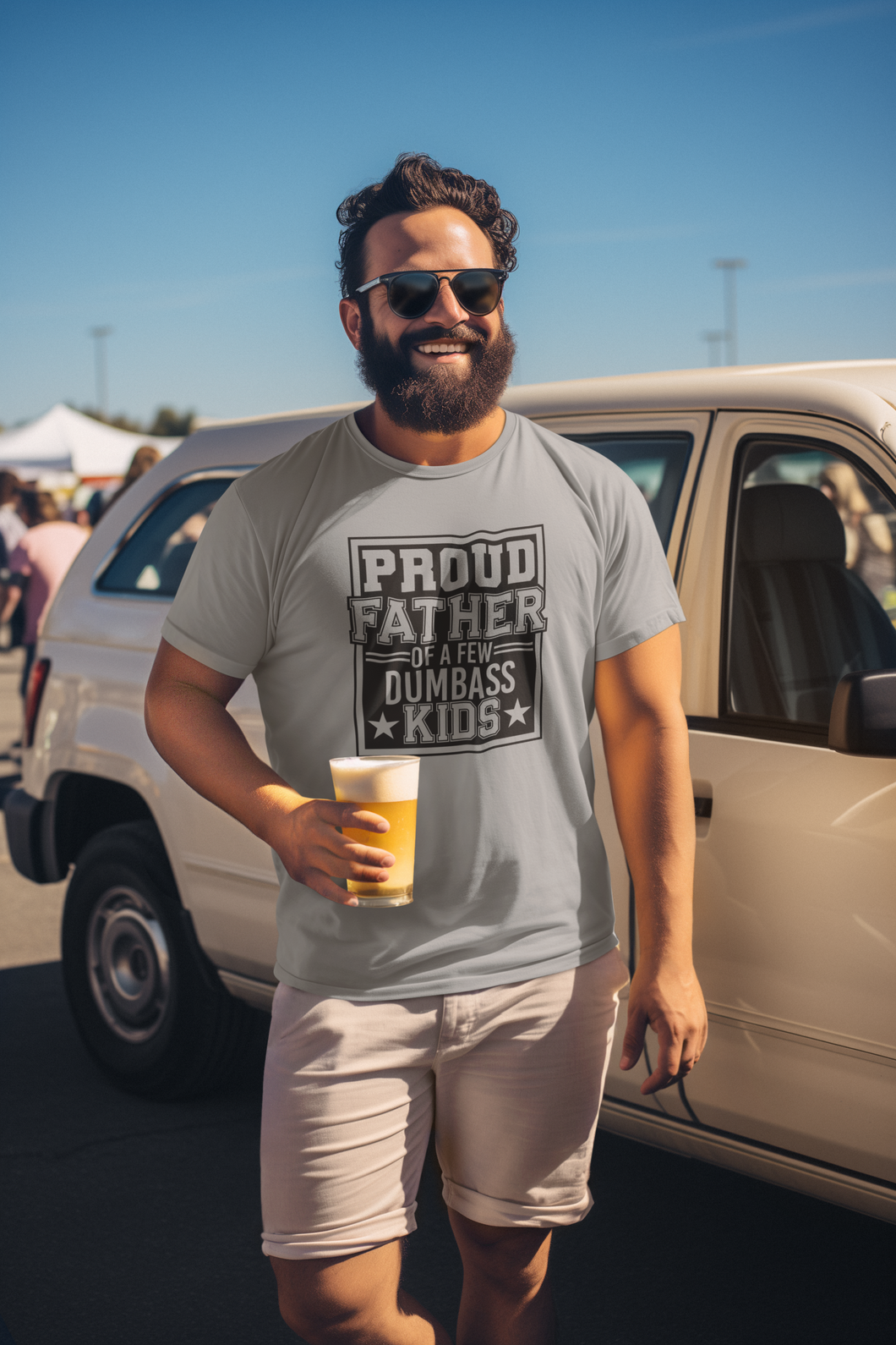 Proud Father T-Shirt - Luxe Custom Designer