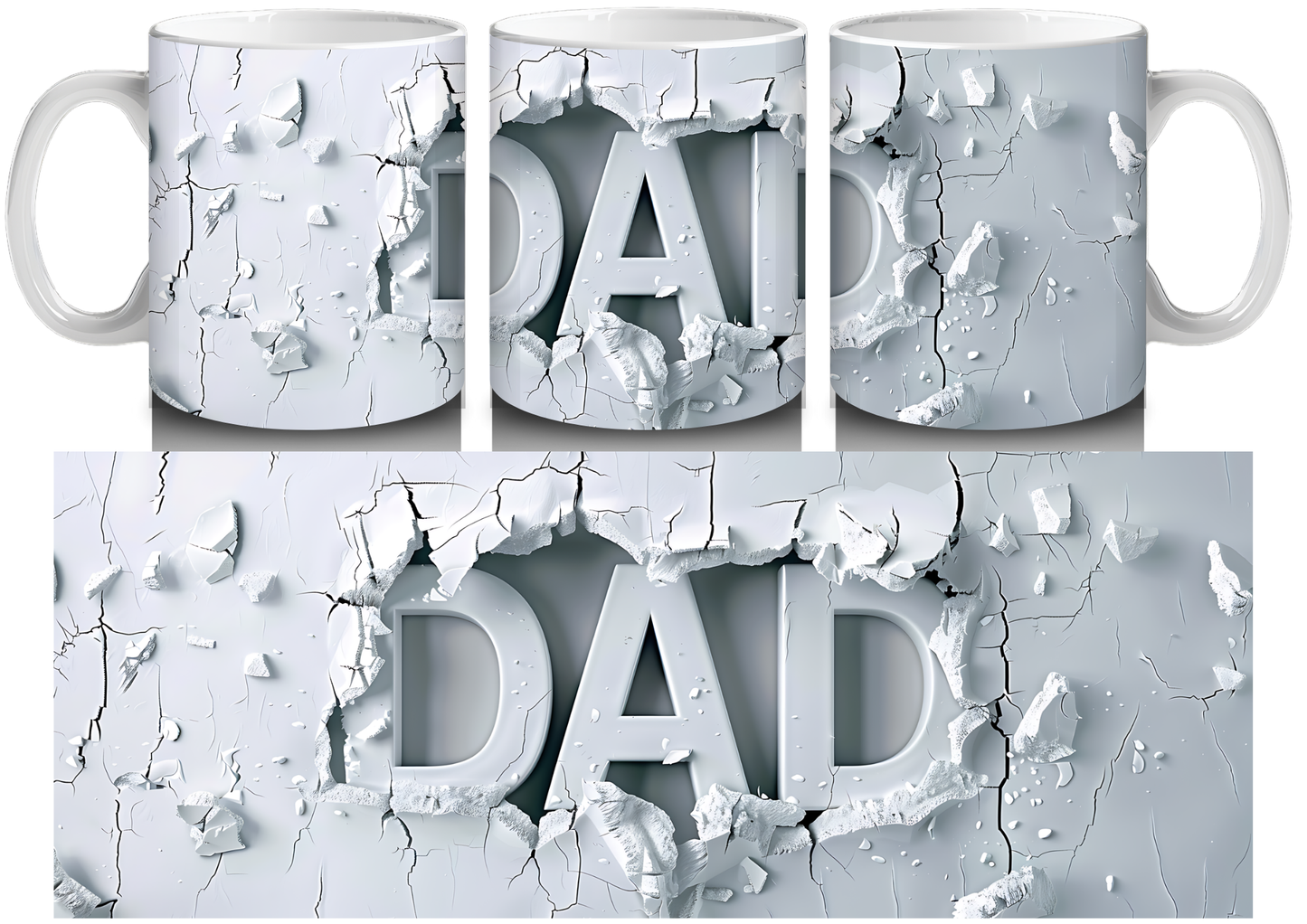 3D Dad Mug