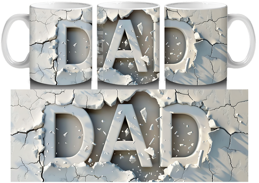 3D Dad Mug