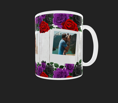 Rose 3 Image Photo Mug