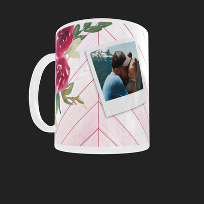 Floral Photo Mug