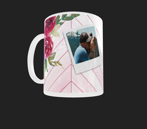 Floral Photo Mug