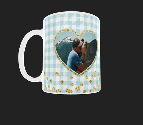 Heart photo mug