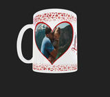 Heart photo mug