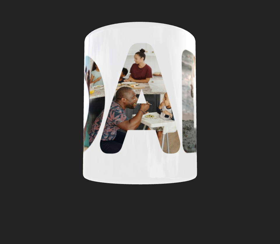 DAD Photo Mug - Luxe Custom Designer