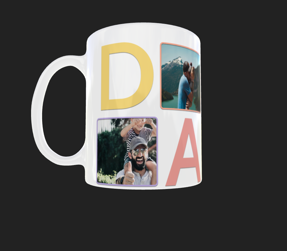 Daddy photo mug - Luxe Custom Designer