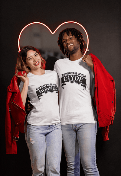 Bonnie & Clyde Matching T-Shirt set - Luxe Custom Designer