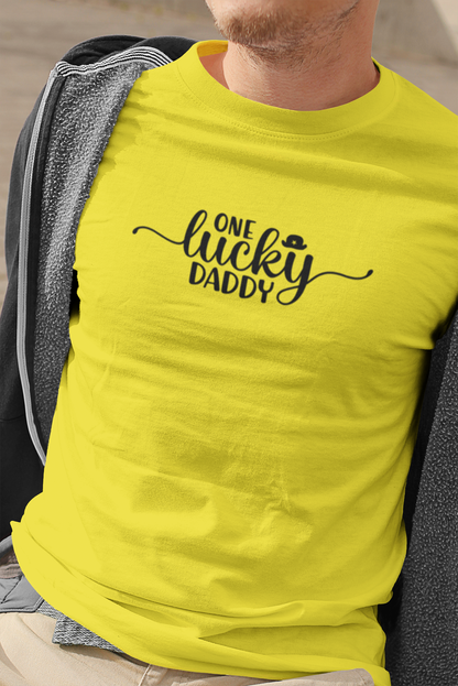 One Lucky Dad T-Shirt - Luxe Custom Designer
