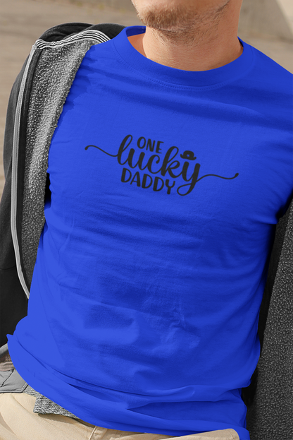 One Lucky Dad T-Shirt - Luxe Custom Designer
