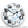 12 photo panel clock - Luxe Custom Designer