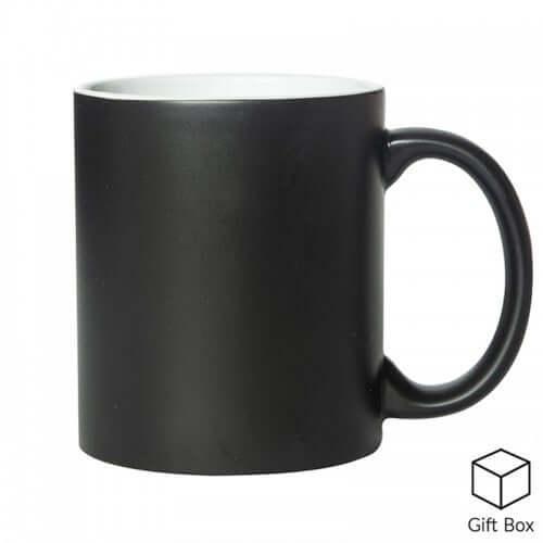 15oz Personalised Mugs - Matte Black Colour Changing Design - Luxe Custom Designer