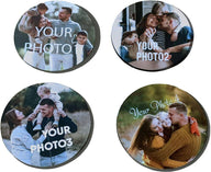 4x Ceramic coasters - Luxe Custom Designer