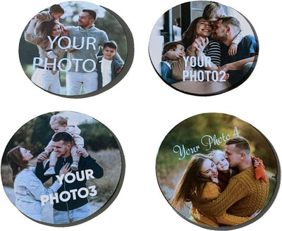 4x Ceramic coasters - Luxe Custom Designer