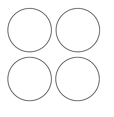 4x Ceramic coasters - Luxe Custom Designer