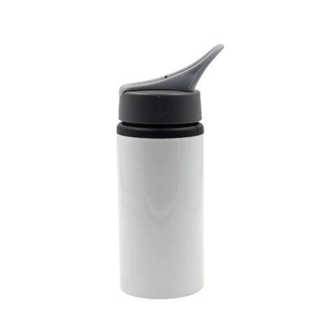 500ml Portable Aluminium Bottle - White - Luxe-Custom-Designer