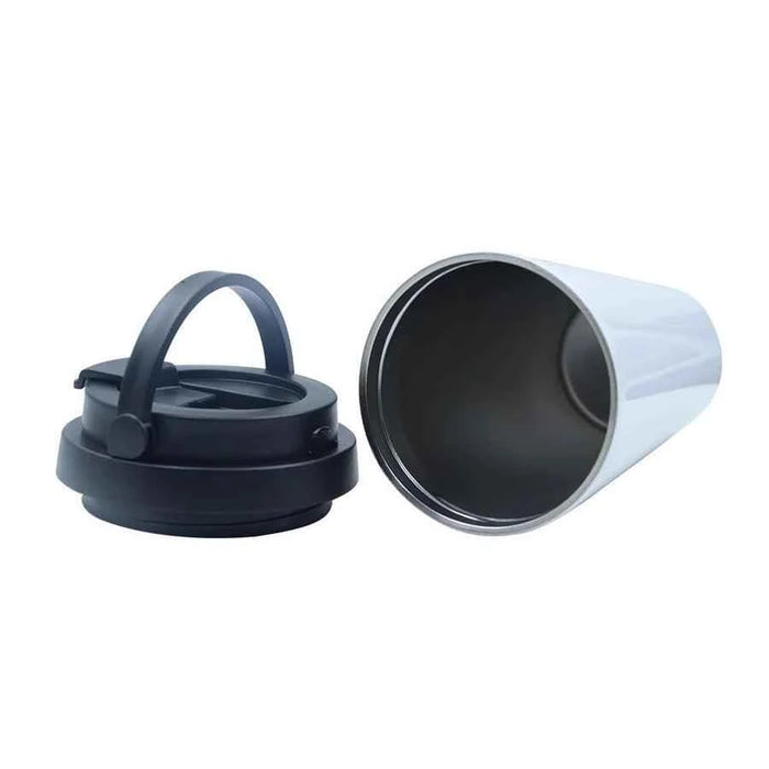 500ml Stainless Steel Thermos Mug - White - Luxe Custom Designer