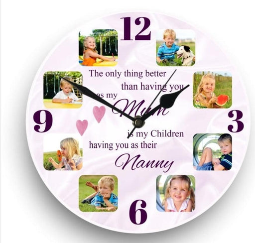 8 Panel Photo Clocks - Luxe-Custom-Designer