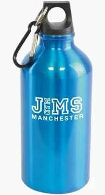 Aluminium Water Bottle 400ml Silver - Luxe Custom Designer