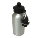 Aluminium Water Bottle 400ml Silver - Luxe-Custom-Designer