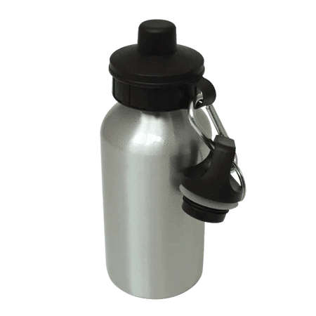 Aluminium Water Bottle 600ml Silver - Luxe Custom Designer