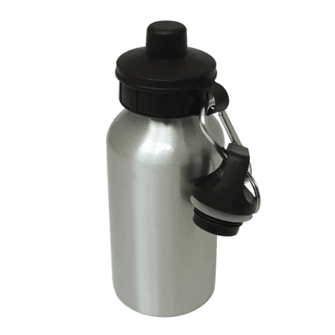 Aluminium Water Bottle 600ml Silver - Luxe-Custom-Designer