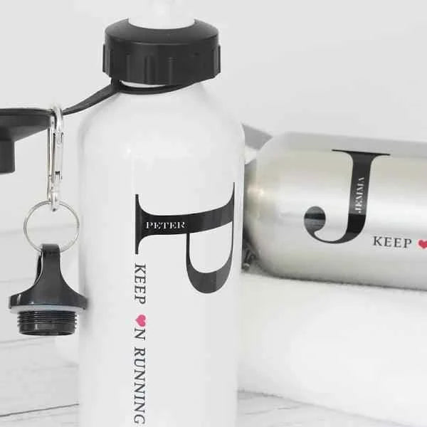 Aluminium Water Bottle 600ml White - Luxe Custom Designer