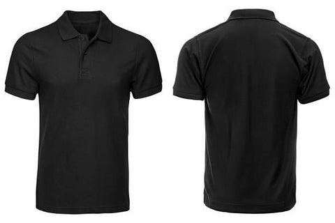 Black Polo Top - Luxe-Custom-Designer