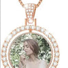 Bronze Double Photo Pendant Necklace - Luxe Custom Designer