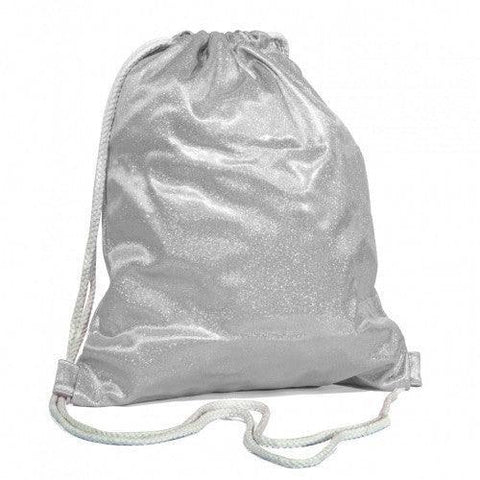 Custom Photo Silver Sparkling Gym Bag - Luxe-Custom-Designer