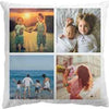 Custom White Velvet Cushion Cover 40cm by 40cm - Cushions with Photos - Luxe Custom Designer