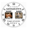 Double photo clock 20cm - Luxe Custom Designer