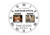 Double photo clock 20cm - Luxe-Custom-Designer