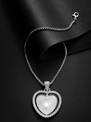 Double Photo Heart Pendant - Luxe-Custom-Designer