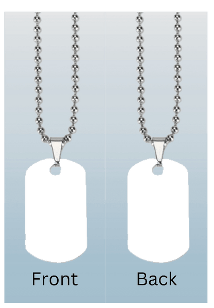Double Sided Dogtag Photo Necklace - Luxe-Custom-Designer