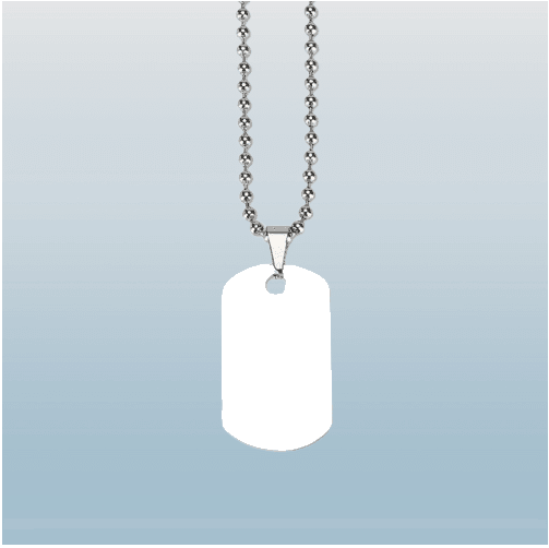 Double Sided Dogtag Photo Necklace - Luxe-Custom-Designer