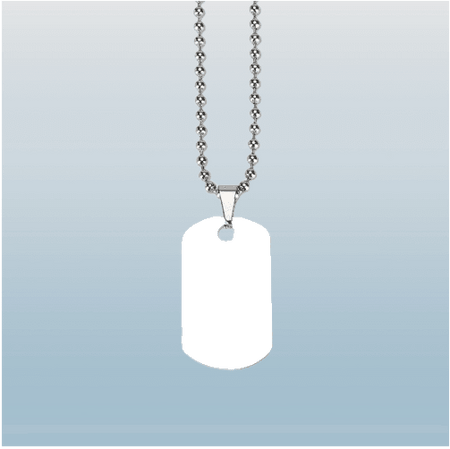 Double Sided Dogtag Photo Necklace - Luxe Custom Designer