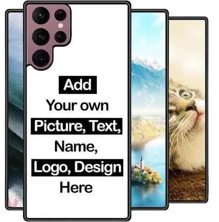 Galaxy S22 Ultra - Plastic Case - Black - Luxe Custom Designer