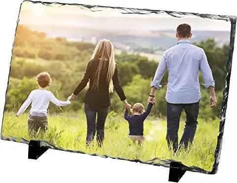 Gloss Photo Slate Rectangle 12cm x 22cm - Luxe Custom Designer